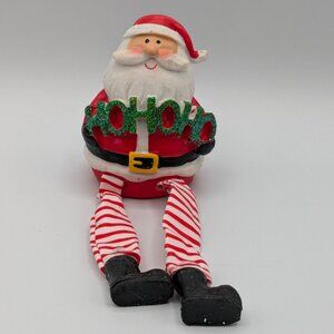 Shelf Sitter Santa "Ho Ho Ho" Holiday Christmas Figurine